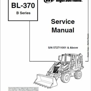 Bobcat BL370 Loader Service Repair Manual