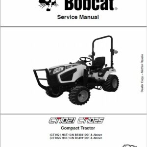 Bobcat CT1021, CT1025 Compact Tractor Service Manual