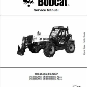 Bobcat T40.180, T41.140 versaHANDLER Telescopic Service Repair Manual