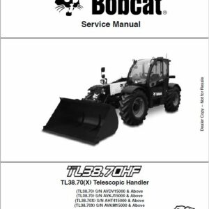 Bobcat TL38.70, TL38.70X versaHANDLER Telescopic Service Repair Manual