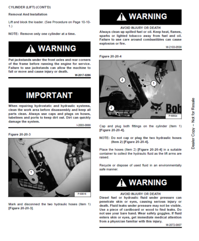 Bobcat T595 Compact Track Loader Service Repair Manual