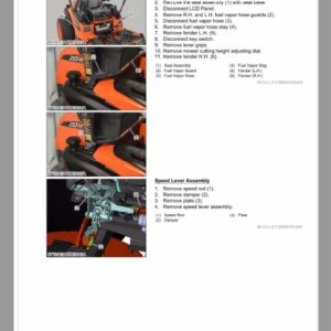 Kubota ZD1211-AU, ZD1221R-AU, ZD1221L-AU, ZD1221RL-AU Mower Repair Manual - Image 5