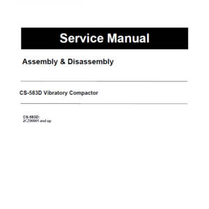 Caterpillar CAT CS-583D Vibratory Compactor Service Repair Manual (2CZ00001 and up)