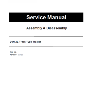 Caterpillar CAT D6N XL Track Type Tractor Service Repair Manual (PER00001 and up)