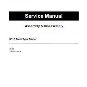 Caterpillar CAT D11R Track Type Tractor Service Repair Manual (9TR00001 and up)