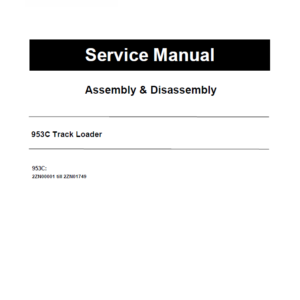Caterpillar CAT 953C Track Loader Service Repair Manual (2ZN00001 till 01749)
