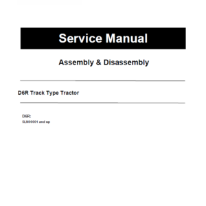 Caterpillar CAT D6R Track Type Tractor Service Repair Manual (5LN00001 and up)