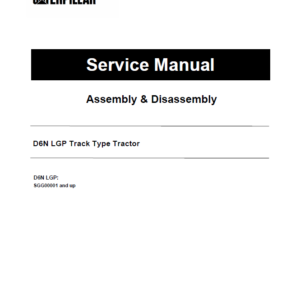 Caterpillar CAT D6N LGP Track Type Tractor Service Repair Manual (SGG00001 and up)