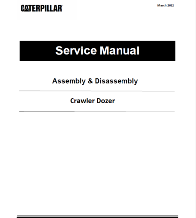 Caterpillar CAT D6G Track-Type Tractor Service Repair Manual (BWJ00001 ...