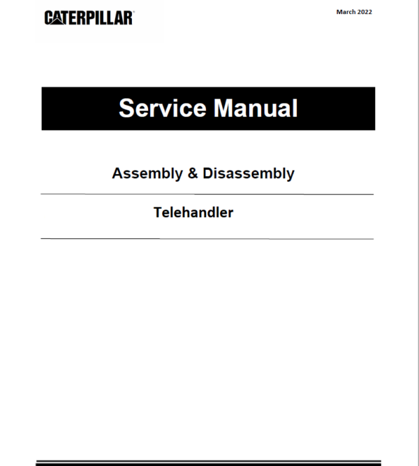 Caterpillar CAT TH83 Telehandler Service Repair Manual (3RN04015 and up)