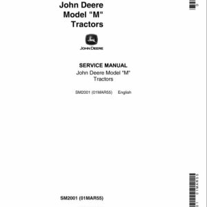 John Deere M Tractor Service Repair Manual