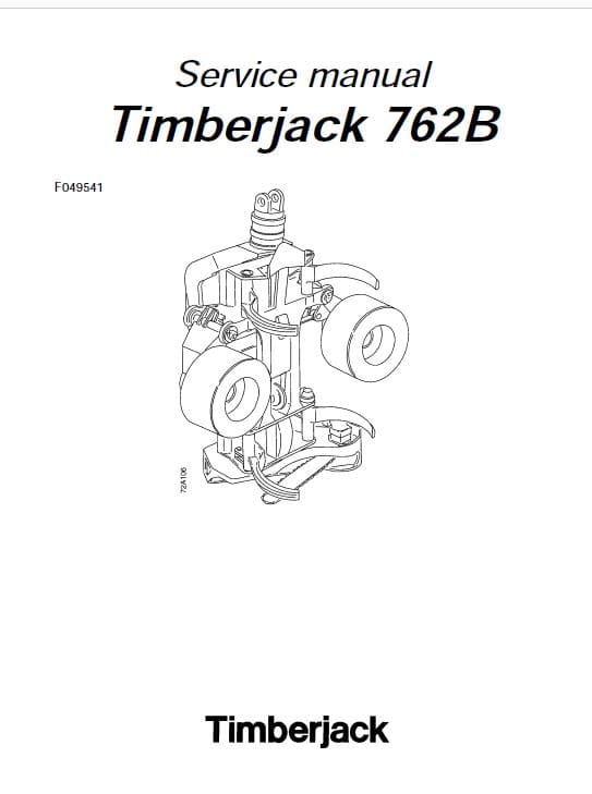 Timberjack 762B Harvester Head Service Repair Manual