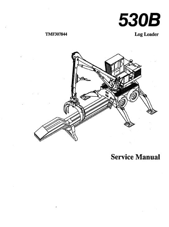 Timberjack 530B Log Loader Service Repair Manual