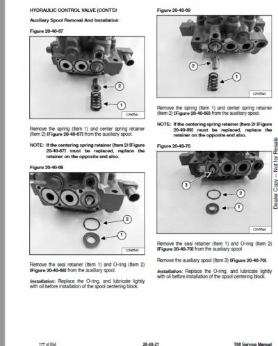 Bobcat T66 Compact Track Loader Service Repair Manual