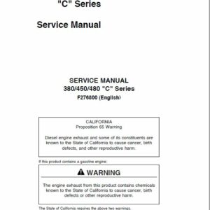 Timberjack 380C, 450C, 480C Skidder Service Repair Manual