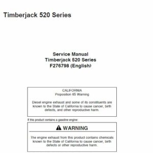 Timberjack 520 Series Skidders Service Repair Manual