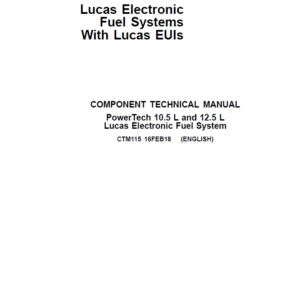 John Deere PowerTech 10.5L, 12.5L Diesel Engines Service Manual (CTM650)