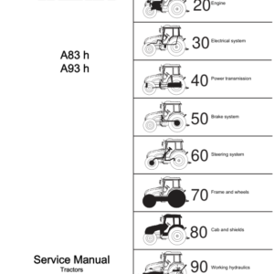 Valtra A83H, A93H Tractors Service Repair Manual