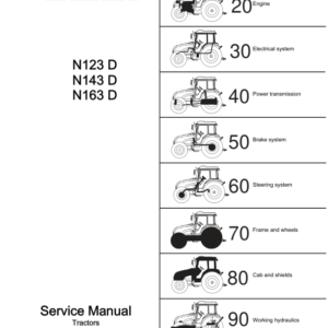 Valtra N123D, N143D, N163D Tractors Service Repair Manual