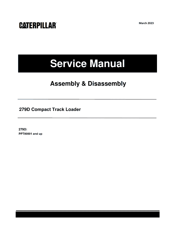 Caterpillar CAT 279D Compact Track Loader Service Repair Manual (PPT00001 and up)_1