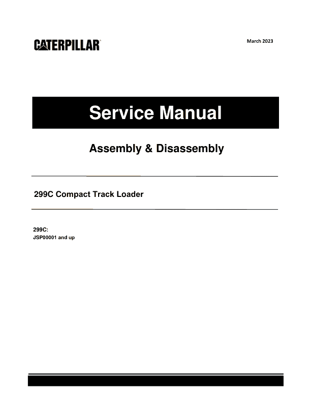 Caterpillar CAT 299C Compact Track Loader Service Repair Manual (JSP00001 and up)_1
