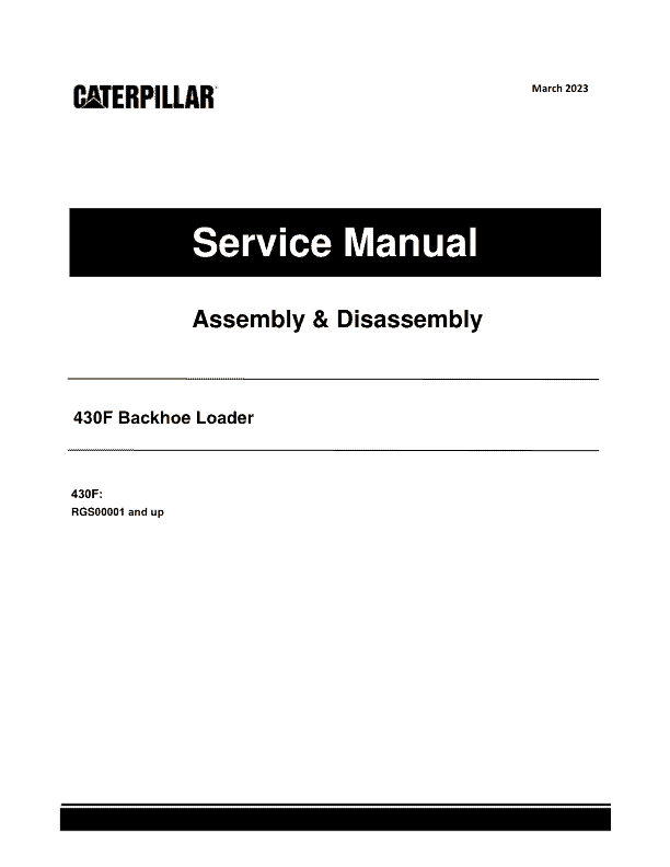 Caterpillar CAT 430F Backhoe Loader Service Repair Manual (RGS00001 and up)_1