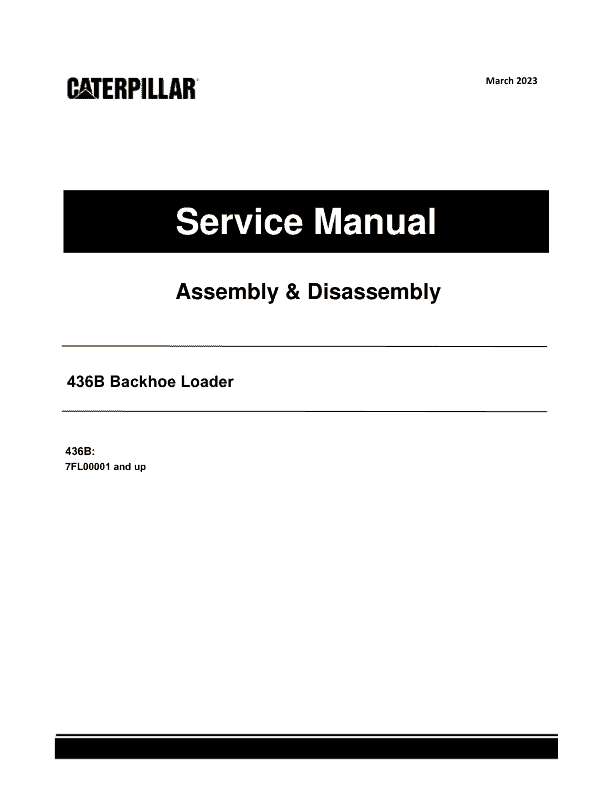 Caterpillar CAT 436B Backhoe Loader Service Repair Manual (7FL00001 and up)_1