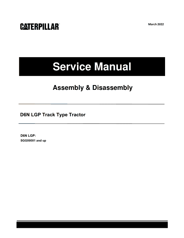 Caterpillar CAT D6N LGP Track Type Tractor Service Repair Manual (SGG00001 and up)_1