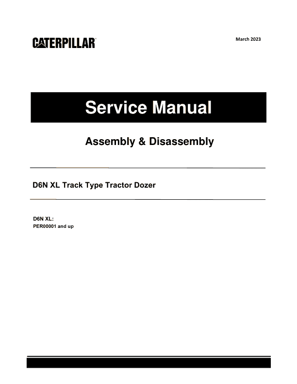 Caterpillar CAT D6N XL Track Type Tractor Service Repair Manual (PER00001 and up)_1