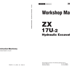 Hitachi ZX17U-2 Mini Excavator Service Repair Manual
