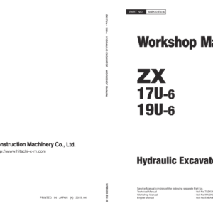 Hitachi ZX17U-6, ZX19U-6 Mini Excavator Service Repair Manual