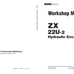 Hitachi ZX22U-2 Mini Excavator Service Repair Manual