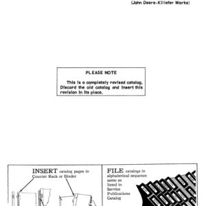 John Deere 235 Attachments (Plow, Cable 235) Parts Catalog Manual - PC804