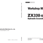 Hitachi ZX33U-6 Mini Excavator Service Repair Manual