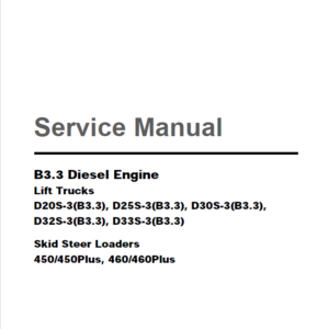 Cummins B3.3 Diesel Engine Repair Manual
