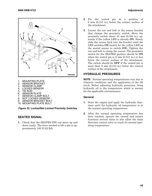 Hyster H1050HD-CH, H1150HD-CH Forklift Truck E117 Series Repair Manual (USA)_50