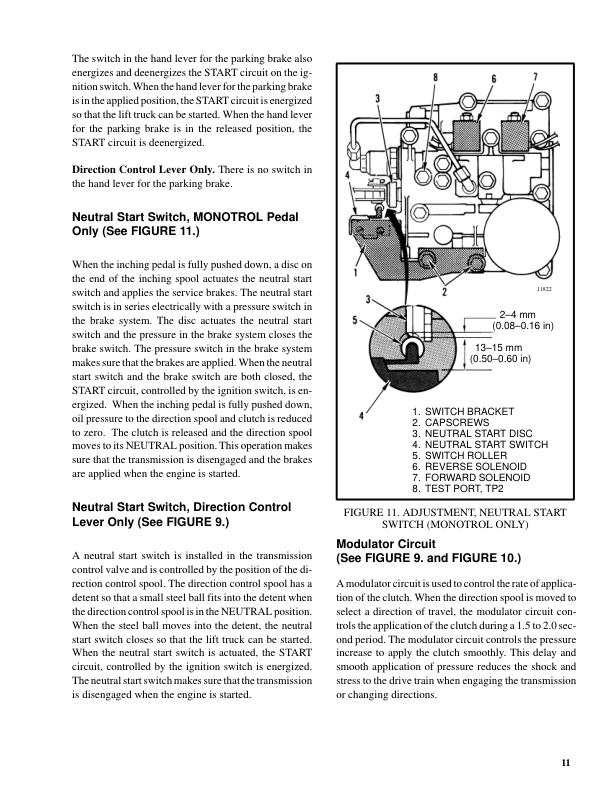 Hyster H2.00XL, H2.50XL, H3.00 Diesel & LPG Forklift Truck B177 Series Repair Manual (EU)_10