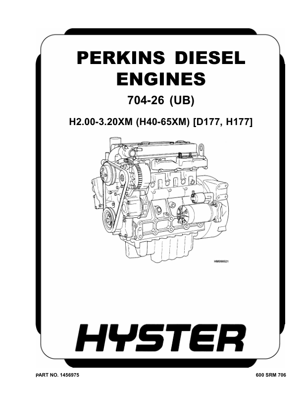 Hyster H2.00XM, H2.50XM, H2.50XMX, H3.00XM, H3.00XMX, H3.20XML Forklift Truck H177 Series Repair Manual (EU)_1