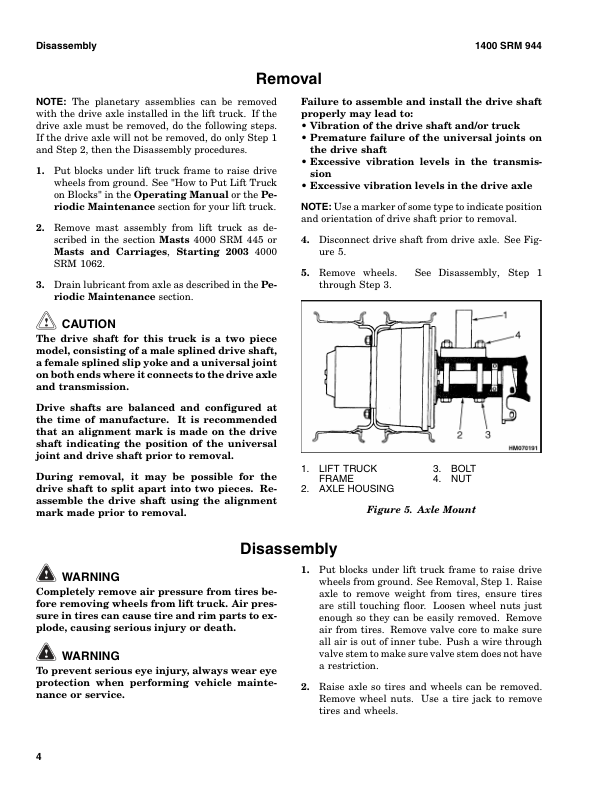 Hyster H300HD2, H330HD2, H360HD2, H360HD2-EC Forklift Truck J019 Series Repair Manual (USA)_7