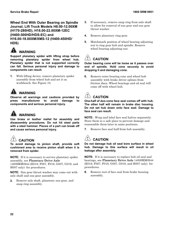 Hyster H450HD-EC, H500HD-EC Forklift Trucks D214 Series Repair Manual_25