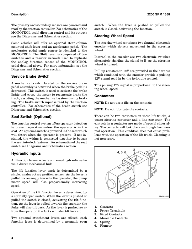 Hyster J1.50EX, J1.75EX, J2.00EX, J2.50EX Electric Forklift A401 Series Repair Manual_9