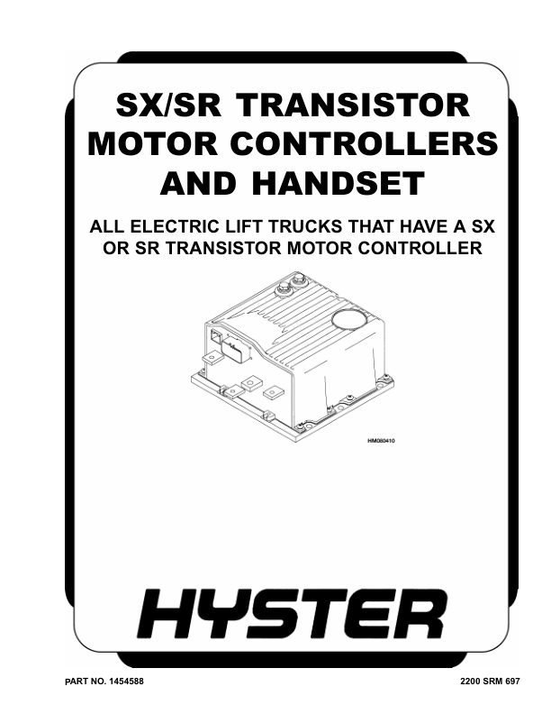 Hyster J30XMT2, J35XMT2, J40XMT2 Electric Forklift Truck H160 Series Repair Manual_1