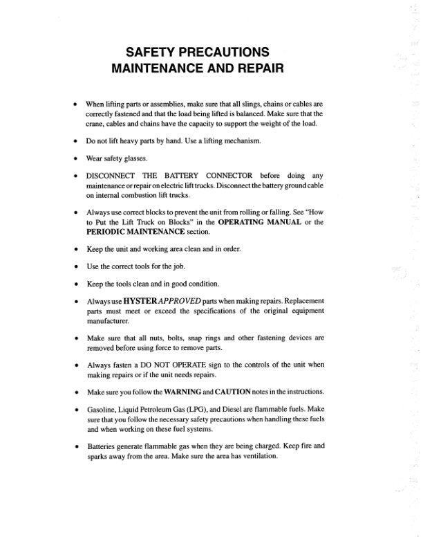 Hyster N30XMDR2, N45XMR2 Electric Forklift Truck F138 Series Repair Manual_1