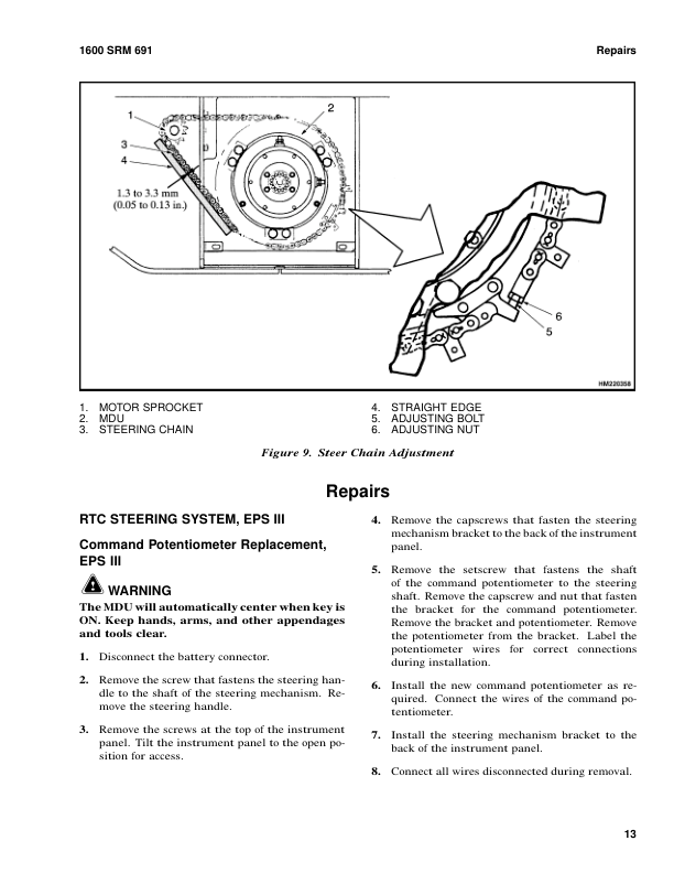 Hyster R30XM, R30XMA, R30XMF Electric Reach Truck F118 Series Repair Manual_16