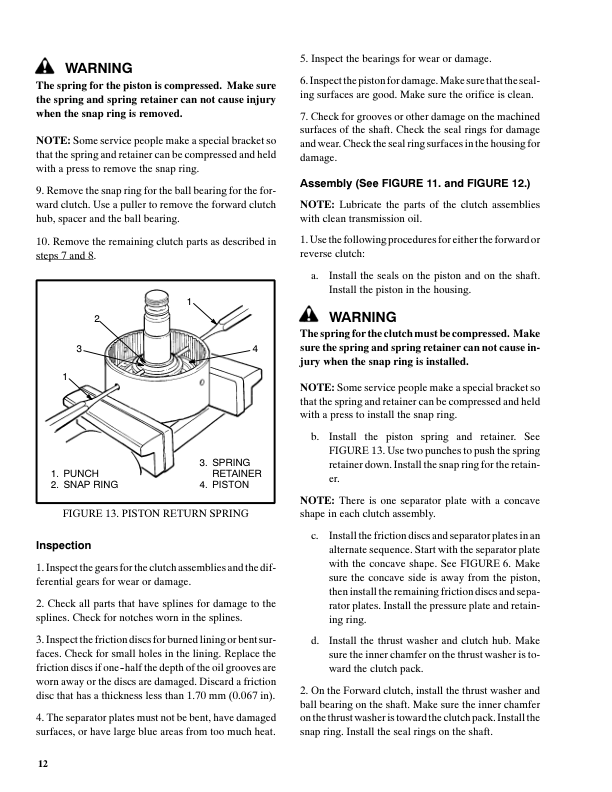 Hyster S25XM, S30XM, S35XM, S40XMS Diesel & LPG Forklift Truck C010 Series Repair Manual (USA)_12