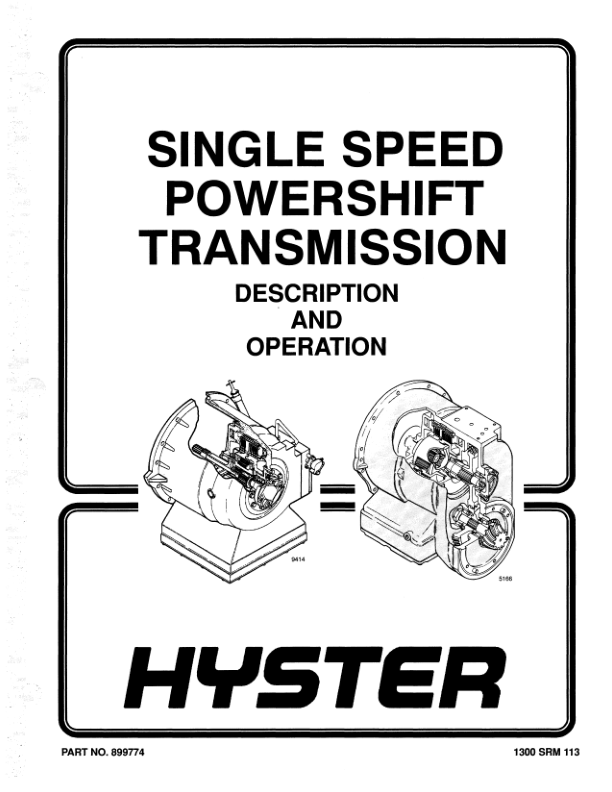 Hyster S30E, S40E, S50E, S60ES Diesel & LPG Forklift Truck D002 Series Repair Manual (USA)_1