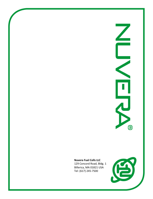 Nuvera M55A-13 Fuel Cell System A2D7 Series Repair Manual_23