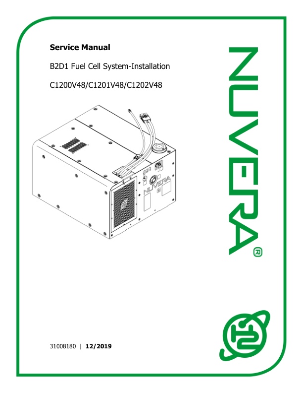 Nuvera N1800V36, N1821V36, N1800V48, N1824V48 Fuel Cell System B2D1 Series Repair Manual_1