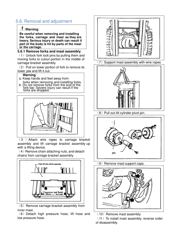 Utilev UT30-35PFE Forklift A392 Series Repair Manual_32