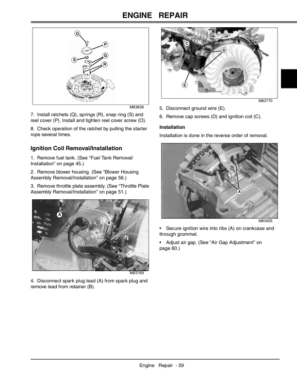 John Deere 180B, 220B, 260B Greensmower Repair Manual (TM2004)_62